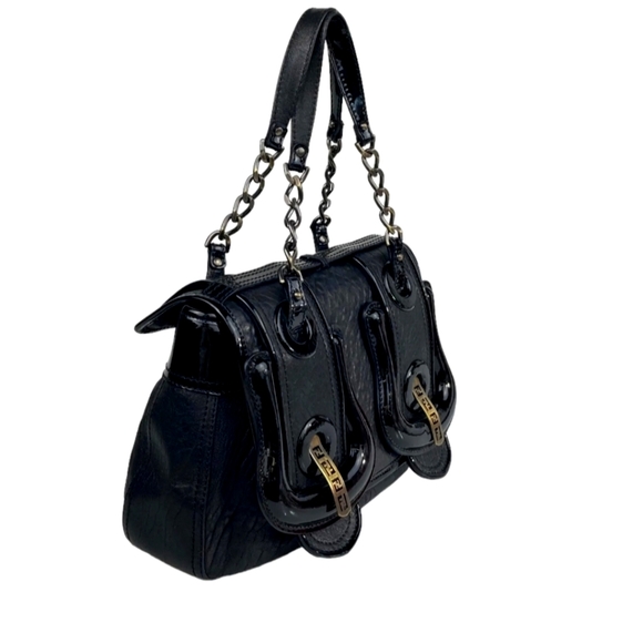 COPY - FENDI Bag Handbag Black Leather Authentic - Picture 3 of 10